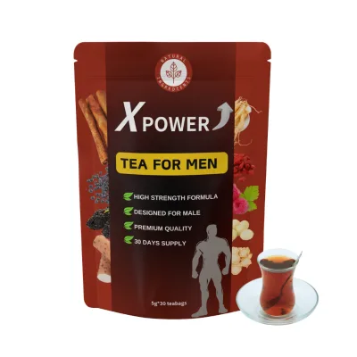 Organic Man Power Sexual Vitality Energy Support Tea Fresh Ginseng Boost Immunity and Male Fertility Bagged Health Tea