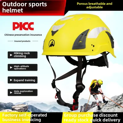 Camnal Lightweight Helmet with PPE+EPS Material for Outdoor Sports Mountaineering Climbing Water Rescue Aerial Work Safety