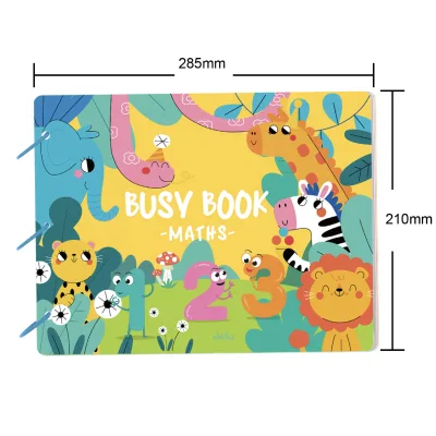 Montessori Autism Sensory Educational Toys English Bussy Books Preschool Baby Quiet Book Activity Binder Baby Busy Book