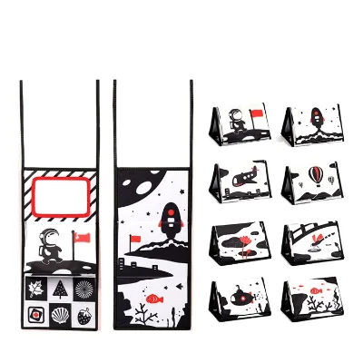 Eco-Friendly Durable Funhouse Mirror Desk Calendar Cloth Book Water Resistant UV Blocking Soft Sets