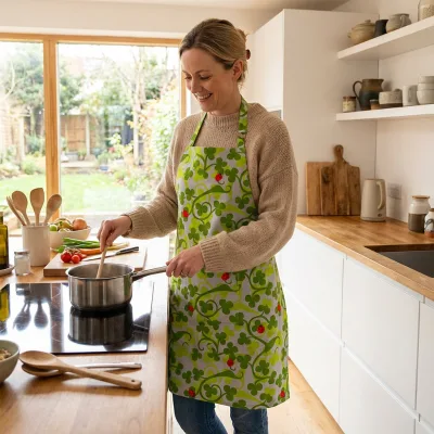 Cotton Waterproof Custom Design Kitchen Cooking Protective Apron