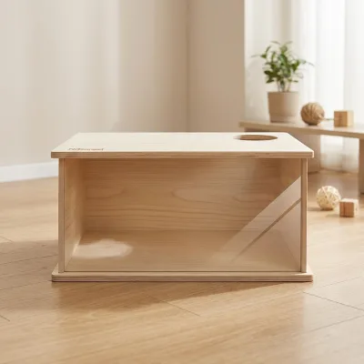 The Latest Logo-customisable Eco-friendly Solid Wood Hamster Hide for Small Animals Stocked