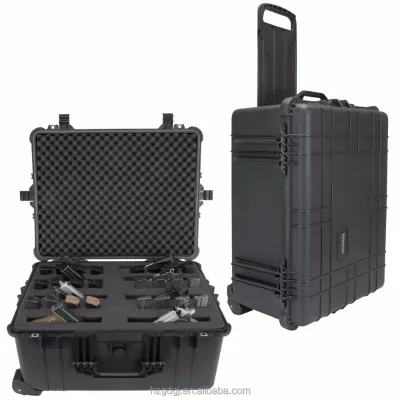 GD5013 New Arrival Plastic Safety Transport Case Protective Rolling Plastic Tool Case