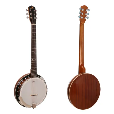 China Wholesale High Quality 6 Strings Banjo Sapele Travel Banjo Ukulele Musical Instruments Banjo Guitar