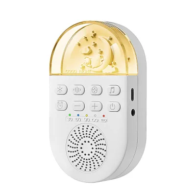 OLED Display White Noise Machine Night Light Relaxation Aid White Noise Machine Sleep Enhancement Rechargeable Sleep Aid Device