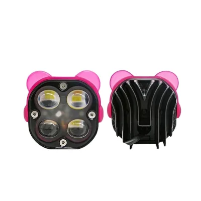 Cross-Border 40W Four-Leaf Clover Spotlight New 3-Inch LED Work Light for Car and Motorcycle Inspection Lighting Systems