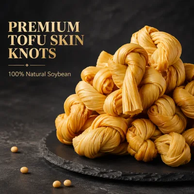 Premium Non-GMO Dried Soybean Stick Knot Bulk Wholesale High Protein Handmade Fu Zhu Jie for Hot Pot & Vegetarian Cooking