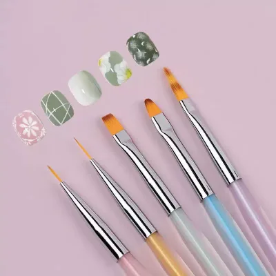 New Design Nail Art Brushes Manicure Tool Nails Salon Flower Painting Drawing Nail Brushes Sets