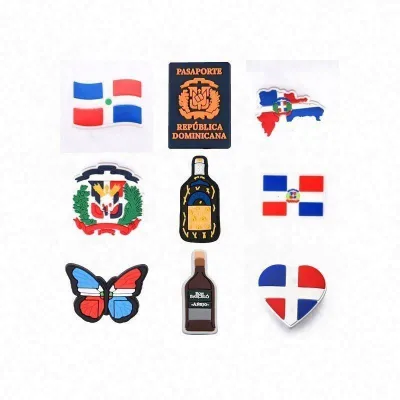 Dominican Shoe Charms for Clogs Ornaments Backpack Dominica Shoe Charms Buckle Decoration Charms