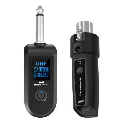Wholesale Musical Instrument Microphone Wireless Microphone UHF Audio Wireless Transmitter and Receiver System
