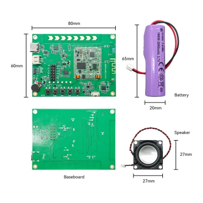 Compact Card Recorder Development Kit with BLE 6.1 NFC and High SNR Microphone Support