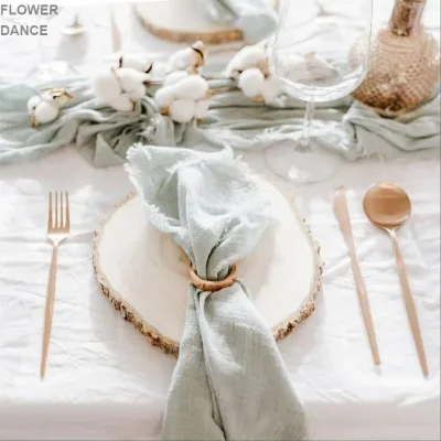 Wholesale Washable Plain Cheesecloth Gauze Cotton Dinner Napkin Square Table Napkins