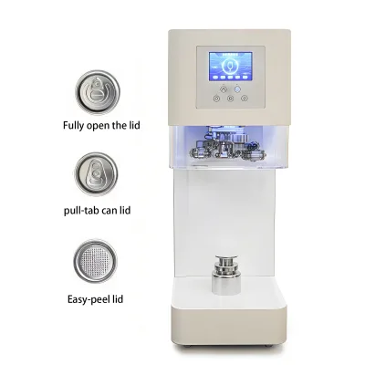 Electric Desktop Can Seamer Automatic Non-Rotating for 52mm Aluminum PET Cans with 55mm Lids Homebrew Soda Coffee