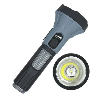 Fixed Focus Bright Flashlight Outdoor Waterproof USB Charging Smart Power Display Portable Emergency Flashlight