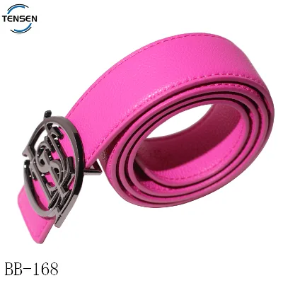 Custom Gunmetal Logo Belt Buckle Design Hollow Shape Leather Waist Buckle Hardware Adjustable Embossed Letter Clip Buckles