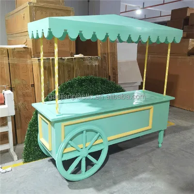 Hot Sale Modern Wedding Decoration Flower Dessert Cart and Candy Cart