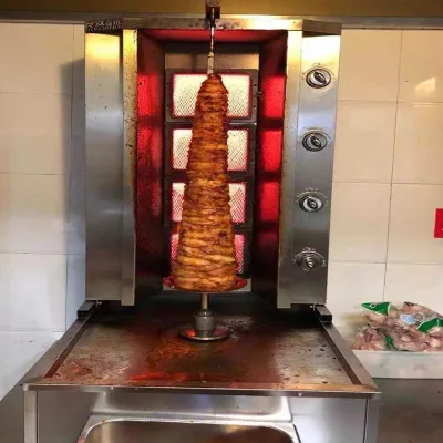 2024 Wholesale Shawarma Machine with Slicer Commercial Shawarma Machine Gas Shawarma Toaster Machine Commercial