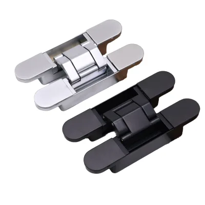 European Standard Modern Concealed H-Type Zinc Alloy Invisible Door Hinge Adjustable 180 Degrees Opening 60/80KGS Capacity