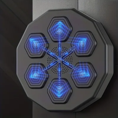 YUNPAO 2024 New Adjustable Speed Mode Smart Musical Intelligent Boxing Target Machine With Gloves