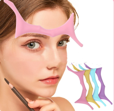 6 Styles Silicone Eyebrow Stencil Reusable Eyebrow Template Washable Eyebrow Shaping Makeup Tools
