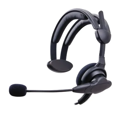 Over Ear Single Side Call Center Voice Picking Headset  Light Weight Communication Headphones