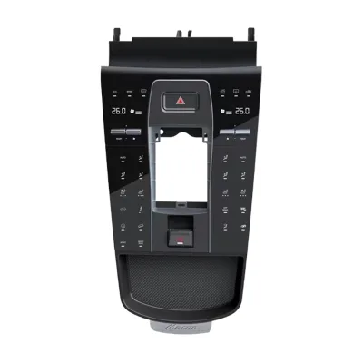 Krando Full Touch Car Saddle for Porsche Macan 2014 - 2021 Digital LCD Center Console Panel Interior Upgrades Console Handrail