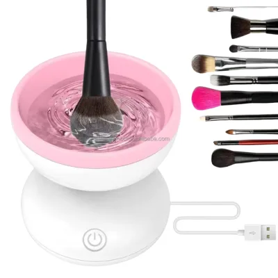 Wholesale Automatic Silicone Makeup Brush Cleaner Machine 5-Min Deep Cleaning for Salon Home Use OEM Supported (MOQ 100pcs)