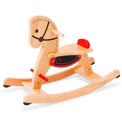 Wooden Kids Horse Toy with Professional Technical Support Wooden Rocking Horse Toy