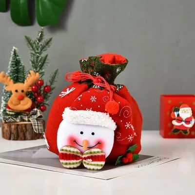 Reusable Christmas Gift Bags Drawstring Merry Christmas Bag