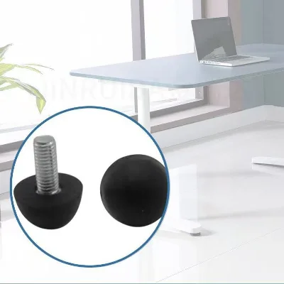 JINRUIDA Plastic Round-Head Furniture Foot Pads Adjustable Screws for Coffee Tables TV Cabinets More-China Direct