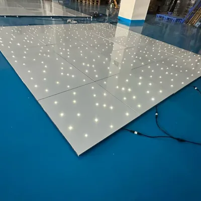 Factory Direct Hot Sell White DJ Lights Twinkling Starlit Dance Floor for Party Wedding Acrylic LED Light Floor Tile