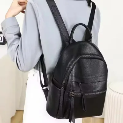 Custom Black Back Pack Schoolbag travel backpack