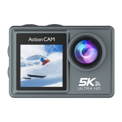Hot Sale 30 Meters Waterproof Dual Screen 5K 30 FPS Video Anti-shake Action Sport Camera