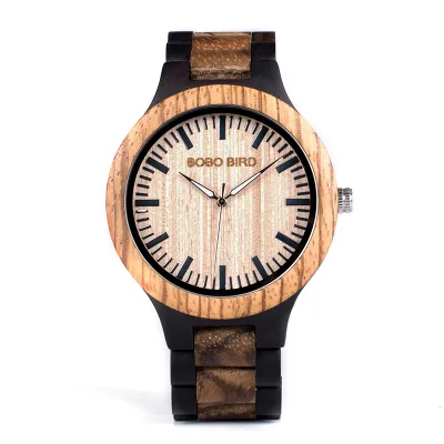 Quickshipment for Classic Sport Fashion Quartz Analog Wooden Leather Band Watch Couple OEM Custom Logo for Lovers