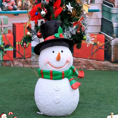 park decoration life size fiberglass santa statue christmas xmas ornaments halloween party props