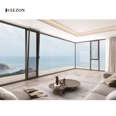 Luxury Design Modern Casement Windows Rainproof Energy Efficient Grid Slim Narrow Frame Swing Window