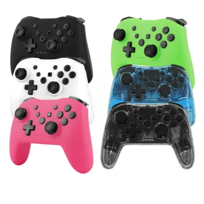 Multi-Function Blue Tooth Wireless Gaming Controller Handle Double Vibration 6-Axis Gyro Sensor Motion Controller for PC Game