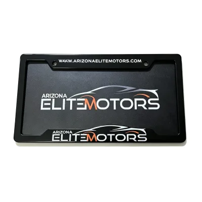 Personalized Cheap Advertising Car License Plate with Frame Auto Car Sales Dealership Plate Frame