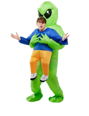 Creations Alien Inflatable Costume for Adult Funny Kidnapping Inflatable Costumes Alien Air Blow up Costumes