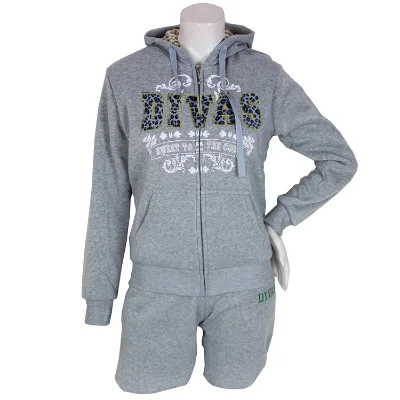 Track Suit Women Leopard Lining Sports Set