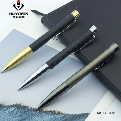 Commercial Rubber Pen Canetas Metal Ballpen Film Boked With Arrow Clip Pen logo