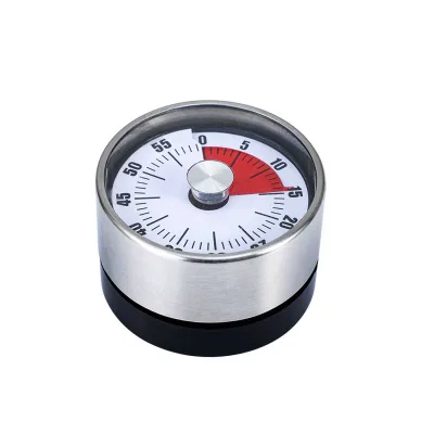 Household Stainless Steel Kitchen Mechanical Timer, Baking Alarm Clock, Student Time Management Reminder Tool