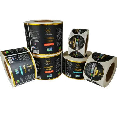 Compostable Custom PLA Paper Material Eco Adhesive Labels Custom Printed Biodegradable Stickers for Food Packaging