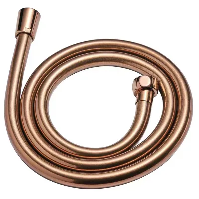 Cheap Customized Double Lock PVC Flexible Tube Pipe Hose Silver Black Gold Shower Hoses for Bathroom Accessories
