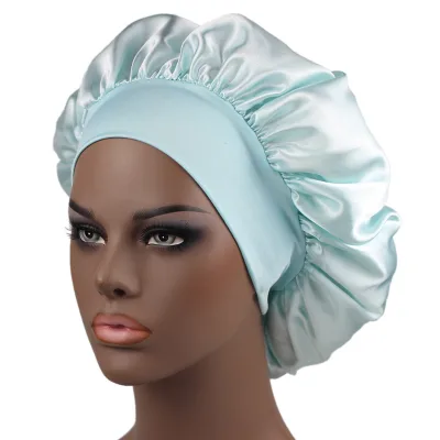 Wholesale Women's Casual Blank Silky Satin Sleep Bonnet Hair Cap Four Seasons Use