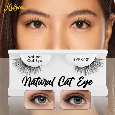 Free Sample Half Lashes Wispy Fluffy Reusable Cat False Eyelashes Natural Long 3D Fake Lashes Faux Cils
