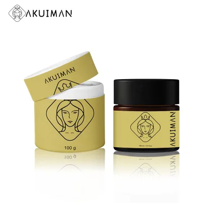 Luxurious Customization Skin Care Frosted Amber Glass Cream Jars