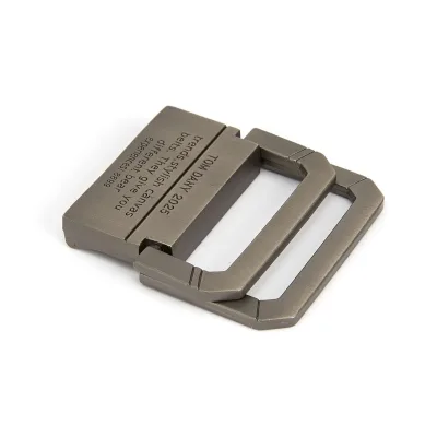 Match 3.5CM 3.6CM Width Double Ring Alloy Belt Buckle Engraved Logo Casual Style Multi-Color Options for Canvas Fabric Belts