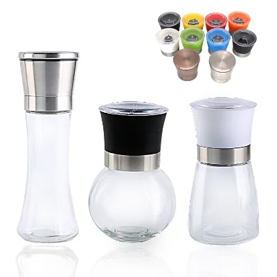Hot Kitchen Gadgets Colourful Function Stainless Steel Molinillo Molino Para Sal, High Quality Moulin Sel Poivre