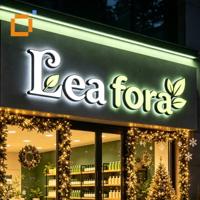Customized Led Sign Board Frontlit Channel Letter 3D Illuminated Logo for Auto Shop and Car Beauty Store Outdoor Storefront